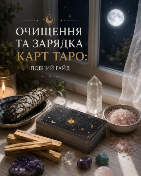 Очищення та зарядка карт Таро: повний гайд