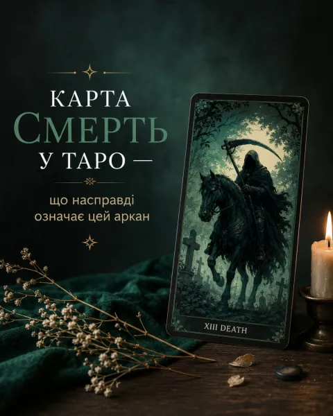 Карта Смерть у Таро: що насправді означає цей аркан