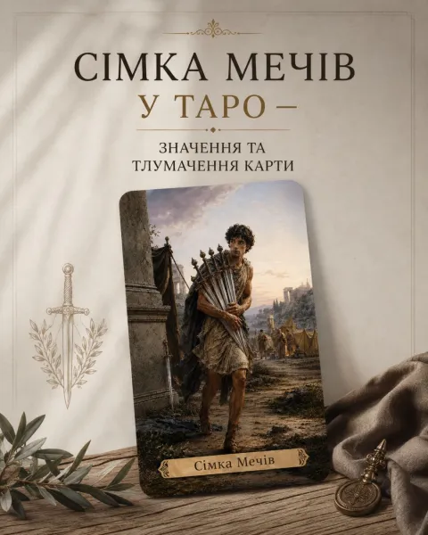 Сімка мечів у Таро: значення карти