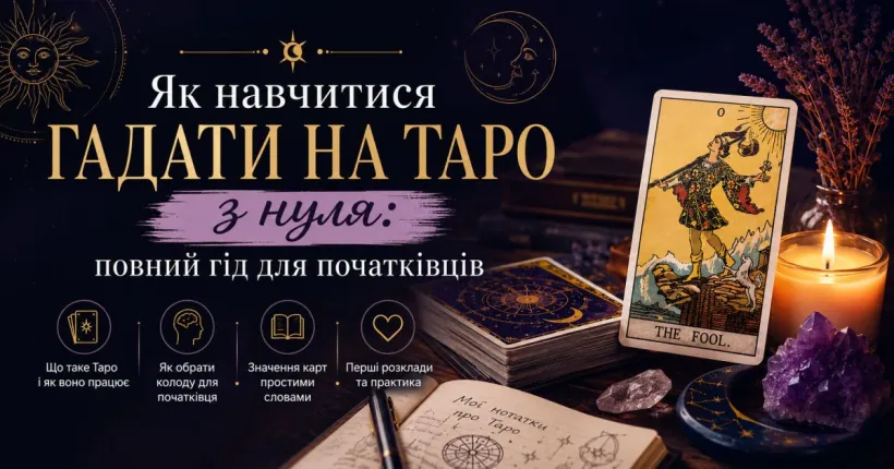 Як навчитися гадати на Таро з нуля: повний гід для початківців