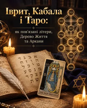 Іврит, Кабала і Таро: як пов'язані літери, Дерево Життя та Аркани