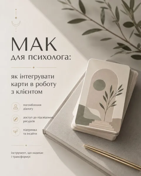 МАК для психолога: як інтегрувати карти в роботу з клієнтом