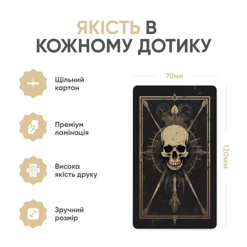 Хоррор Таро — детальний вигляд карт молодших арканів