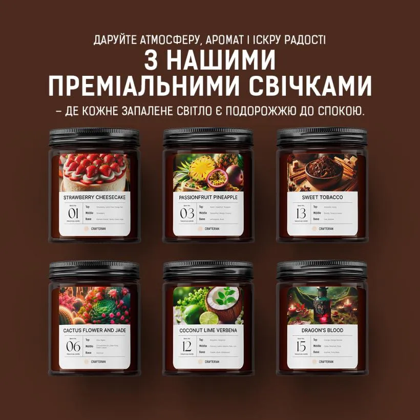 Аромасвічка Бібліотека — упаковка та комплектація