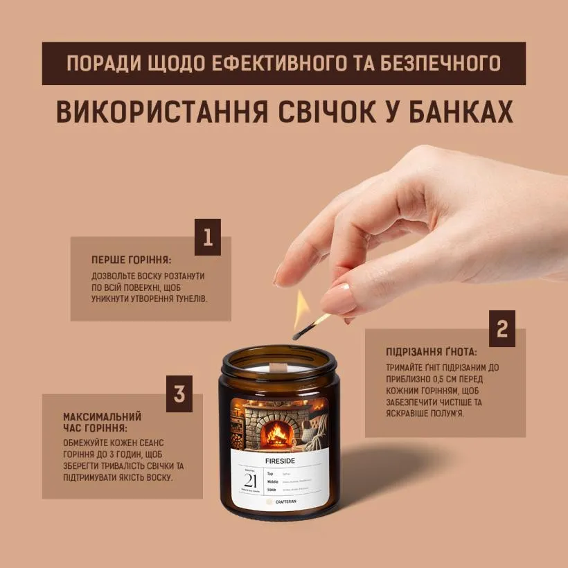 Аромасвічка У каміна — свічка в інтер'єрі, атмосферний кадр