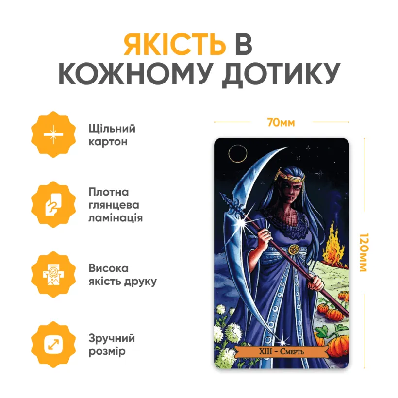 Таро Колесо Року — приклад карт Молодшого Аркану