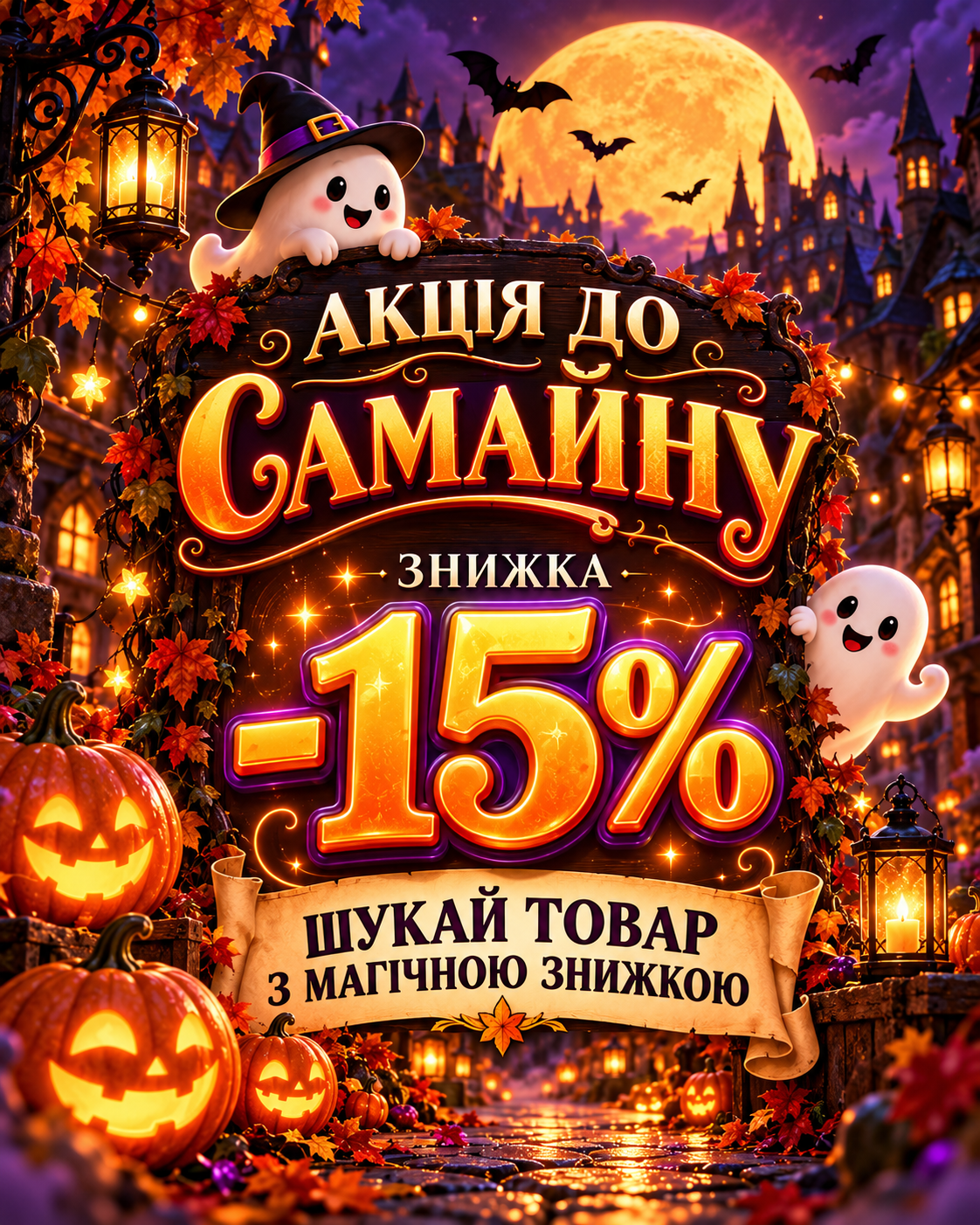 🎃 Магічні знижки до Самайну!